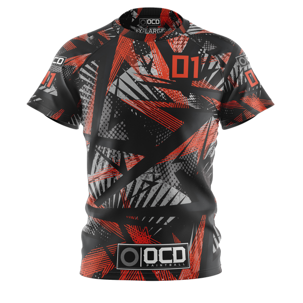 Abstract Red Tech T