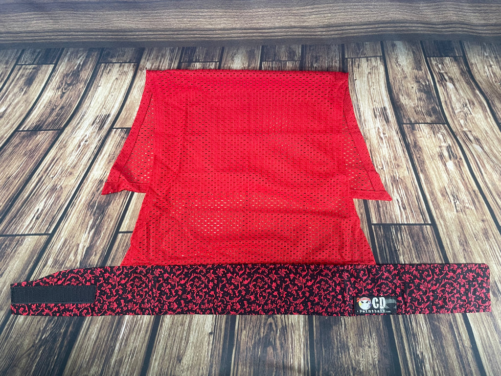 Fleur De Lis w/Red Mesh