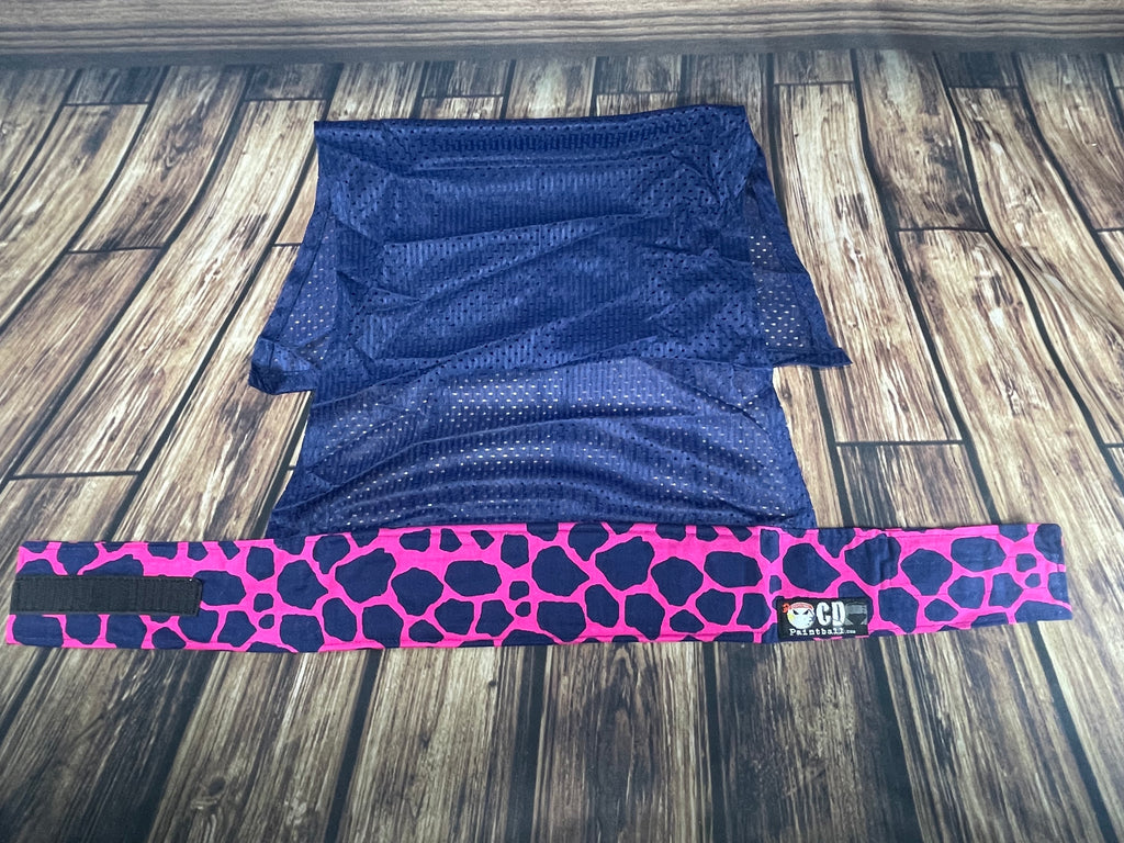 Pink & Navy Giraffe w/Navy Mesh