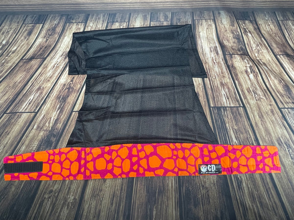 Pink & Orange Girraffe w/Black Mesh