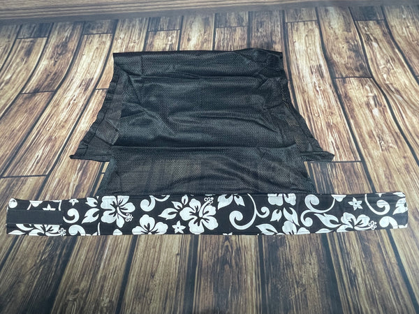 Hibiscus w/Black Mesh