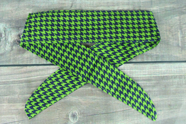 Green/Navy Houndstooth